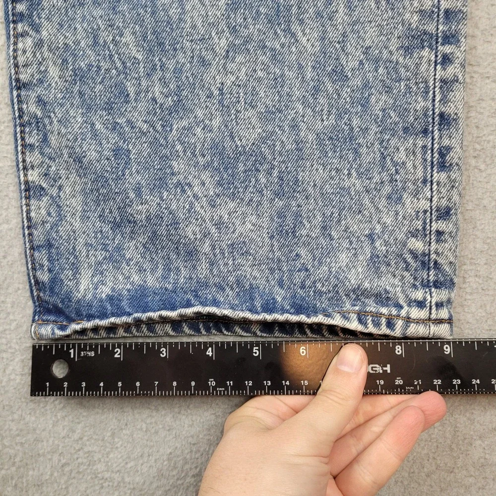 Levi Strauss & Co. 501 Original Fit Jeans Mens 40x30 Blue Acid Wash Button Fly